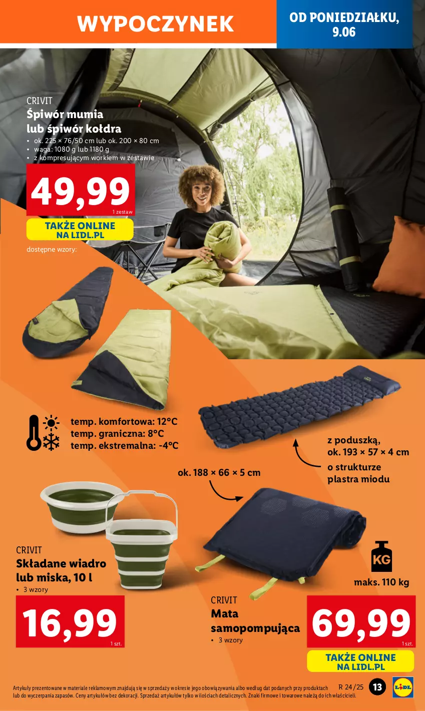 Gazetka promocyjna Lidl - GAZETKA - ważna 09.06 do 14.06.2025 - strona 17 - produkty: Gra, Kołdra, Miska, Mop, Waga, Wiadro