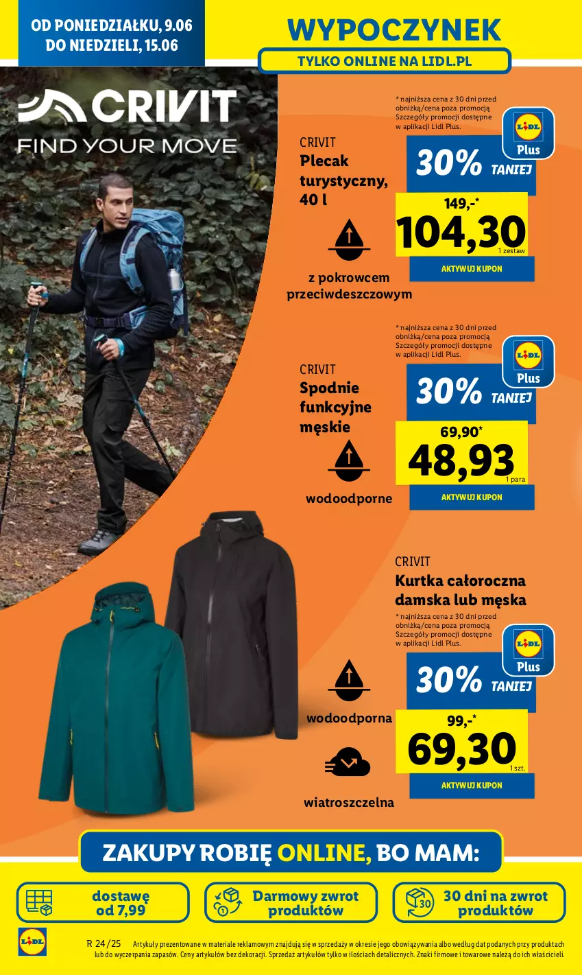 Gazetka promocyjna Lidl - GAZETKA - ważna 09.06 do 14.06.2025 - strona 20 - produkty: Kurtka, Plecak, Por, Spodnie