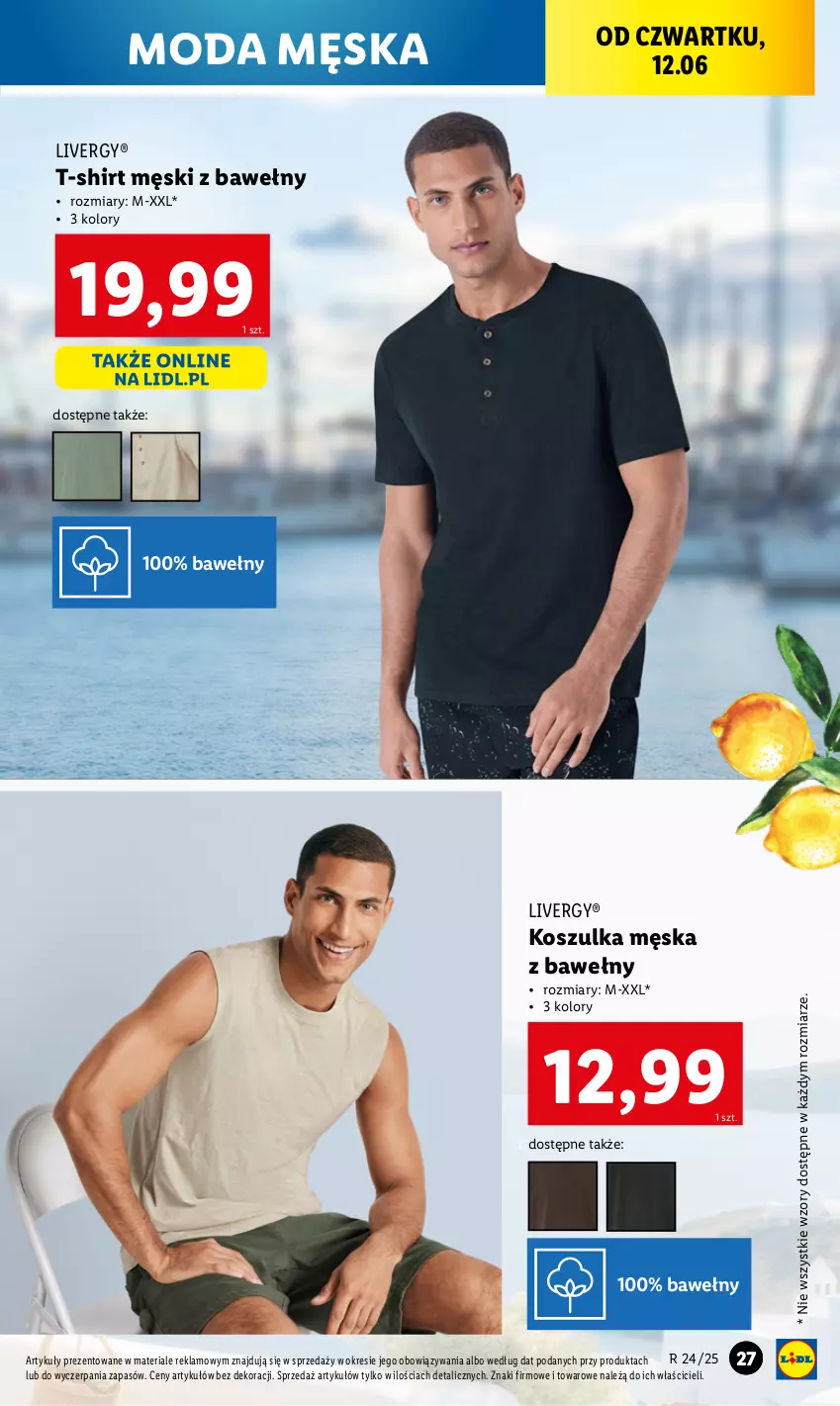 Gazetka promocyjna Lidl - GAZETKA - ważna 09.06 do 14.06.2025 - strona 35 - produkty: Kosz, Koszulka, Moda, T-shirt