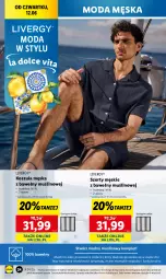Gazetka promocyjna Lidl - GAZETKA - Gazetka - ważna od 14.06 do 14.06.2025 - strona 32 - produkty: Szorty, Kosz, Koszula, Moda
