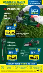 Gazetka promocyjna Lidl - GAZETKA - Gazetka - ważna od 14.06 do 14.06.2025 - strona 37 - produkty: Parkside, Noż, Nożyce, Warka, Ogród, Akumulator