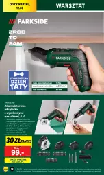 Gazetka promocyjna Lidl - GAZETKA - Gazetka - ważna od 14.06 do 14.06.2025 - strona 38 - produkty: Parkside, Przewód, Tarka, Wkręt, Moda, Wkrętarka, Akumulator