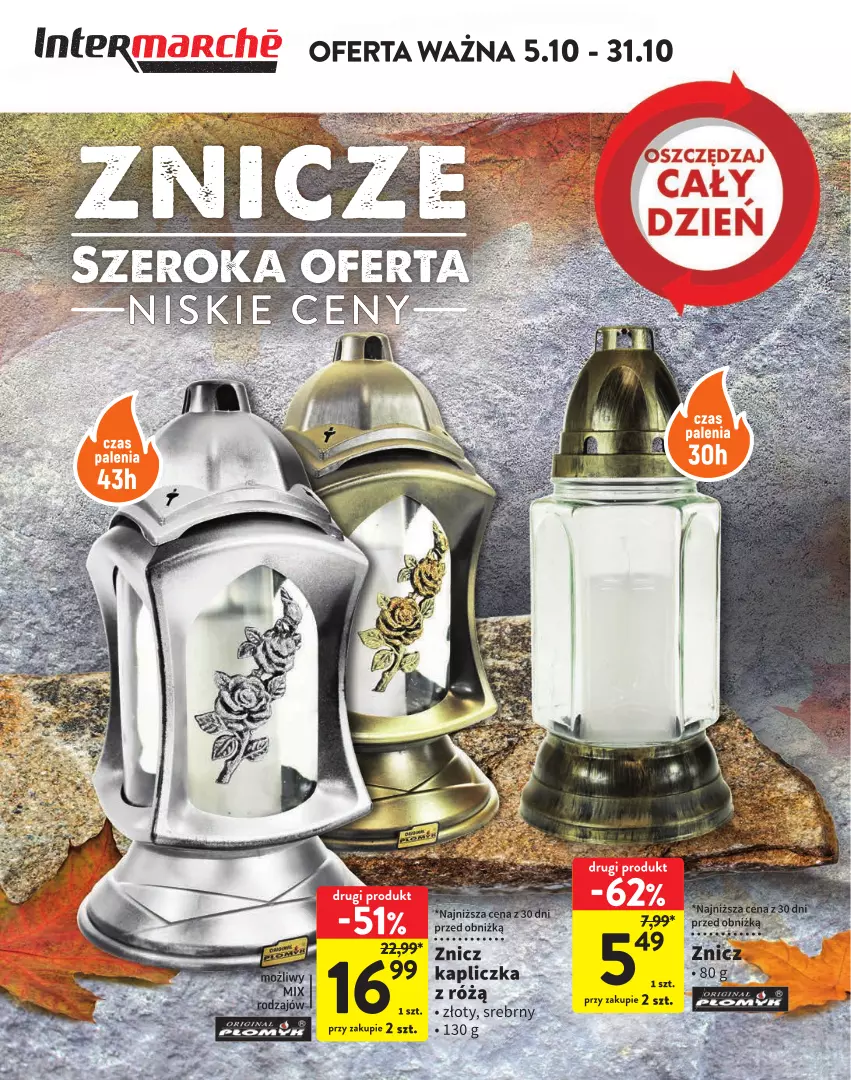 Gazetka promocyjna Intermarche - Gazetka Intermarche - ważna 05.10 do 31.10.2023 - strona 1 - produkty: Znicz