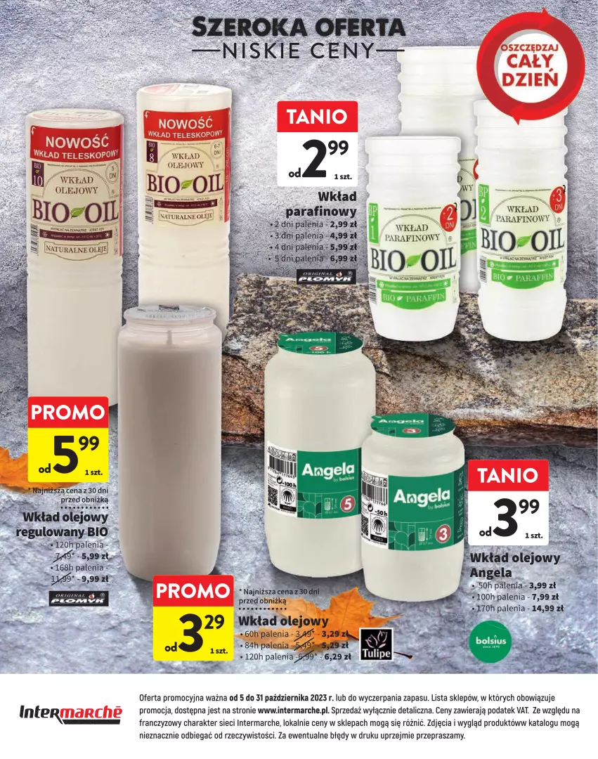 Gazetka promocyjna Intermarche - Gazetka Intermarche - ważna 05.10 do 31.10.2023 - strona 16 - produkty: Olej, Ser, Wkład olejowy