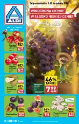 Gazetka promocyjna Aldi - Farmer ALDIK poleca świeże owoce i warzywa - Gazetka - ważna od 07.09 do 07.09.2024 - strona 1 - produkty: Piec, Papryka, Gruszki, Winogrona, Pieczarki krojone, Wino, Pomidory