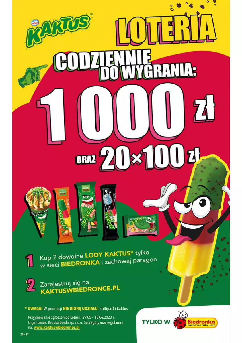 Gazetka promocyjna Biedronka - od Czwartku - ważna 15.06 do 21.06.2023 - strona 28 - produkty: Kaktus