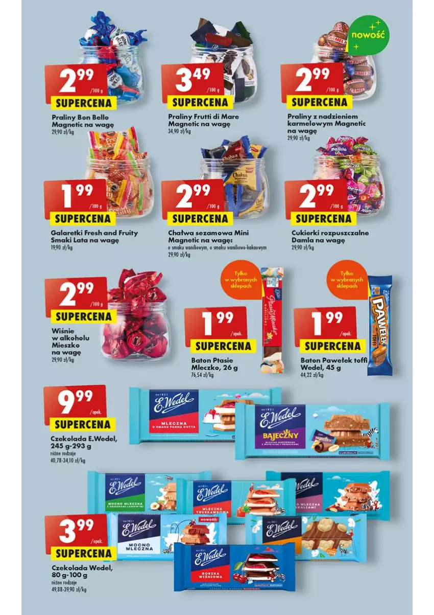 Gazetka promocyjna Biedronka - od Czwartku - ważna 15.06 do 21.06.2023 - strona 45 - produkty: Baton, Bell, Cukier, Cukierki, Czekolada, Gala, Galaretki, Mleczko, Praliny, Sezam