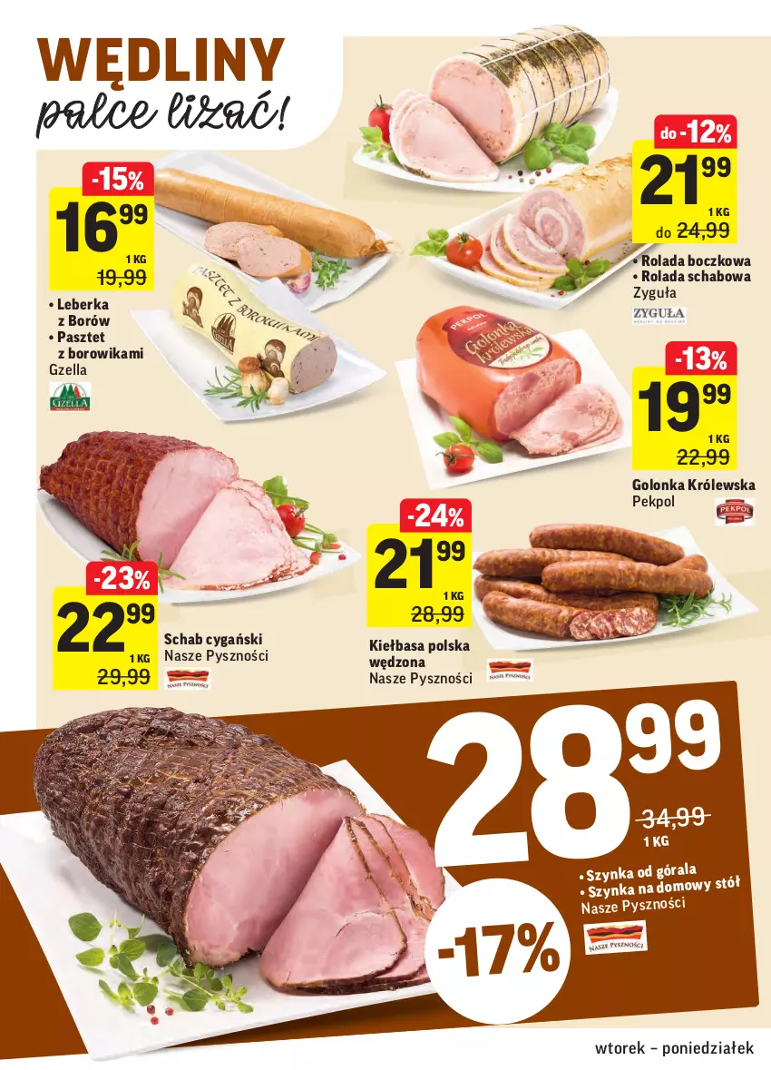 Gazetka promocyjna Intermarche - Gazetka promocyjna - ważna 20.07 do 26.07.2021 - strona 12 - produkty: Kiełbasa, Leberka, Pasztet, Pekpol, Rolada, Stół