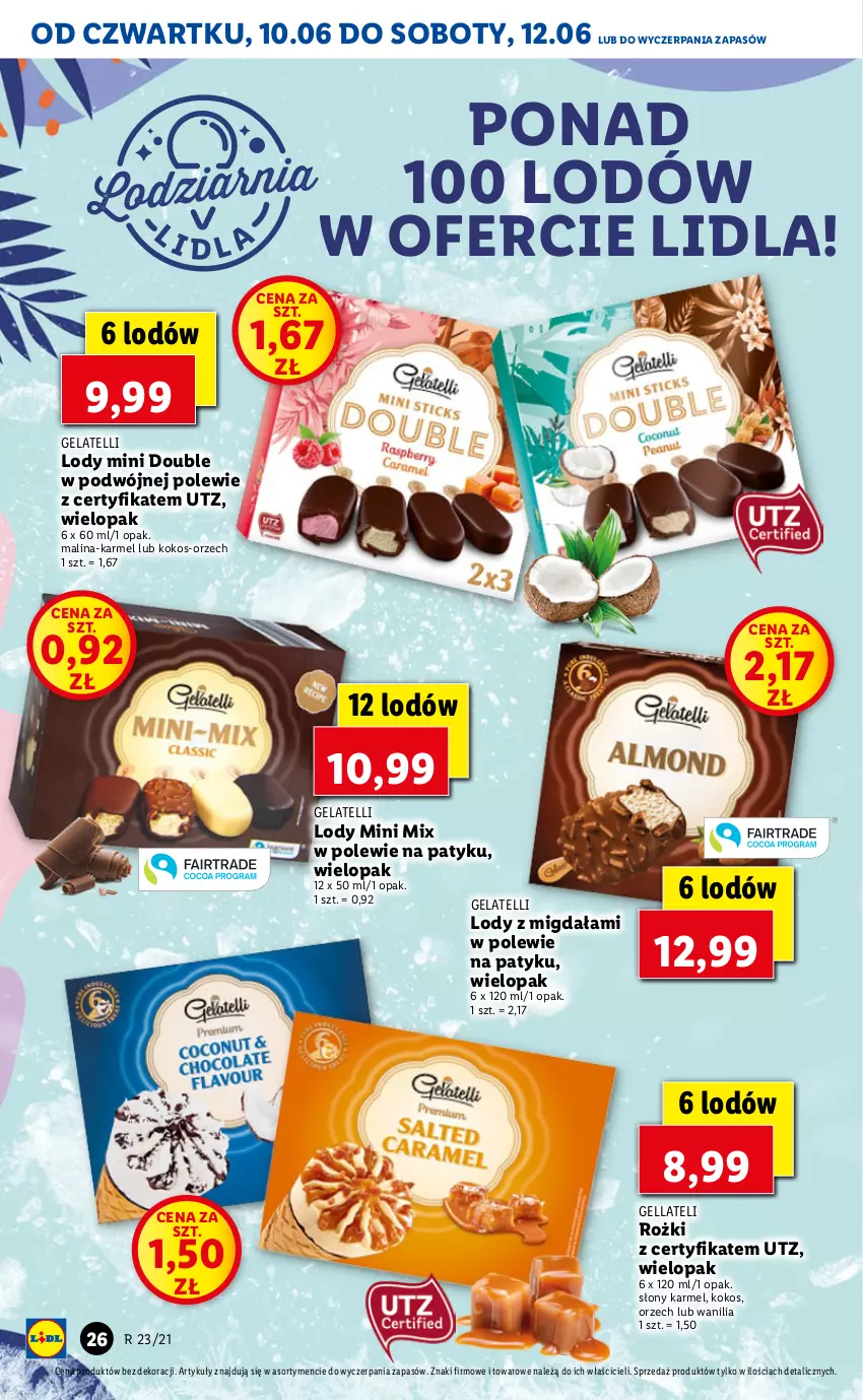 Gazetka promocyjna Lidl - GAZETKA - ważna 10.06 do 12.06.2021 - strona 26 - produkty: Kokos, Lody