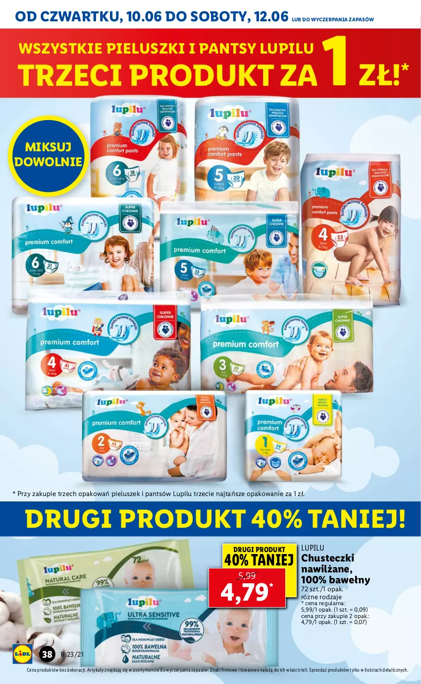 Gazetka promocyjna Lidl - GAZETKA - ważna 10.06 do 12.06.2021 - strona 38 - produkty: Chusteczki