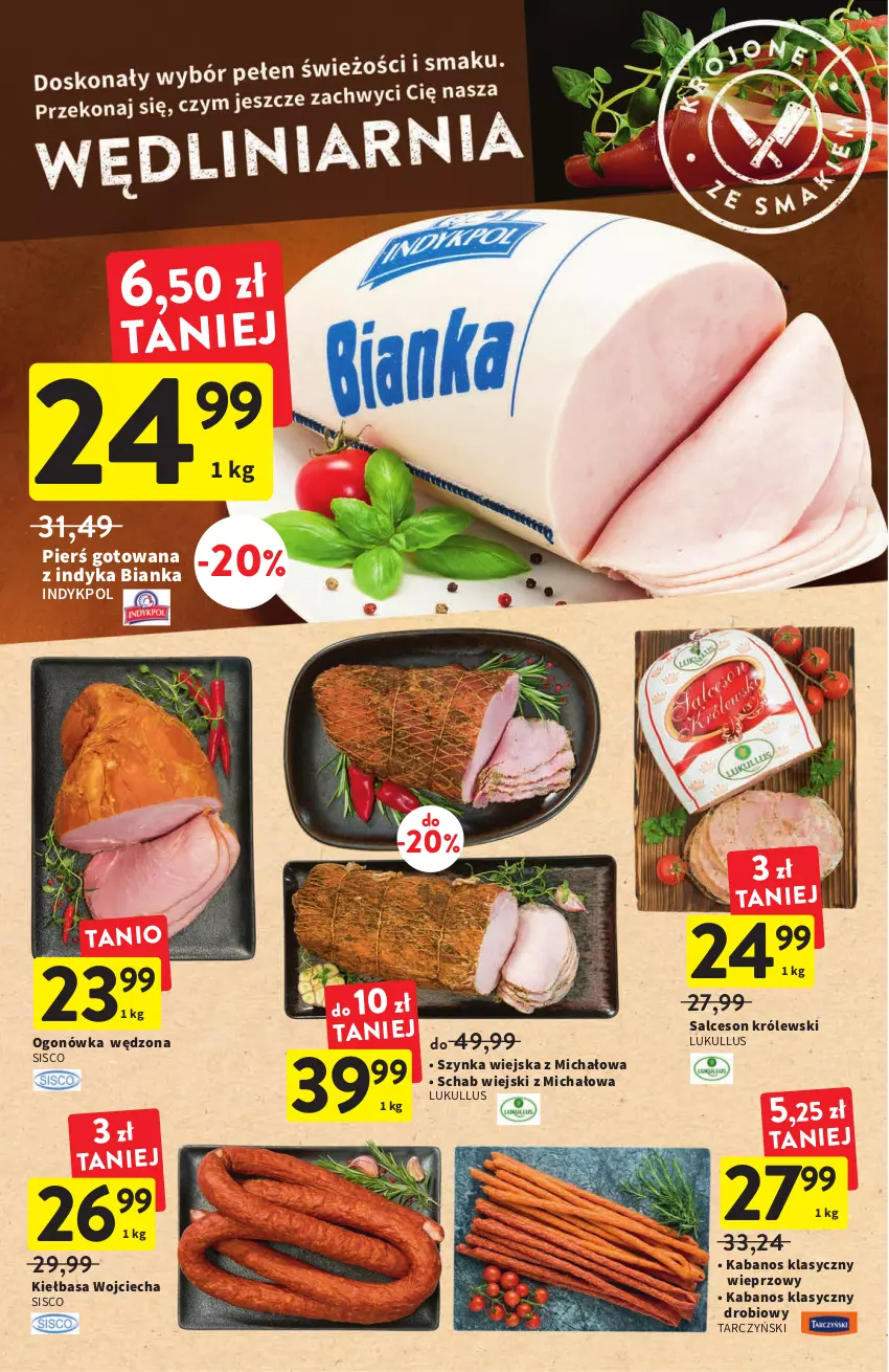 Gazetka promocyjna Intermarche - ważna 18.08 do 24.08.2022 - strona 16 - produkty: Bianka, Kabanos, Kiełbasa, Królewski, Ogonówka, Salceson, Szynka, Tarczyński