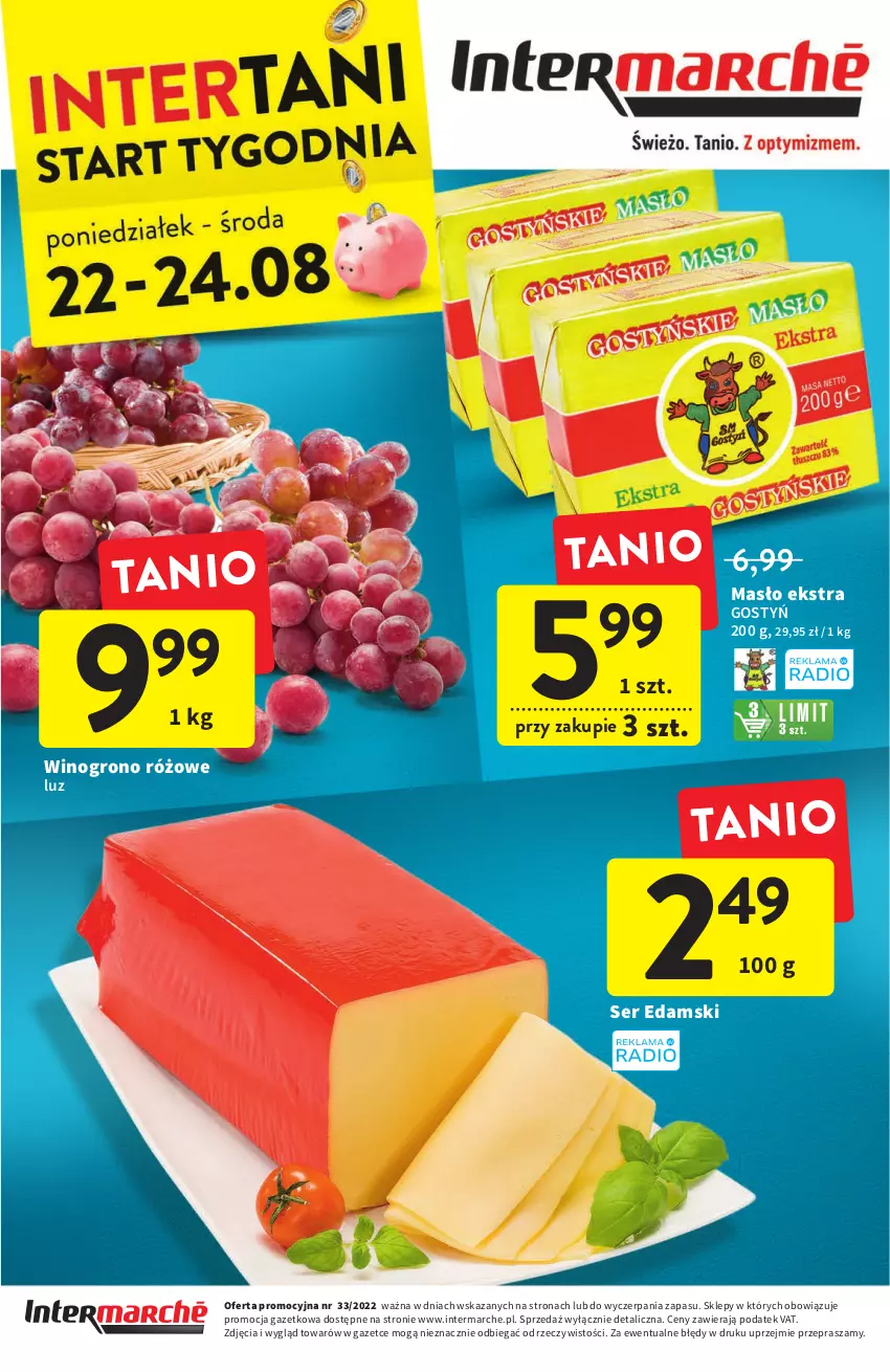 Gazetka promocyjna Intermarche - ważna 18.08 do 24.08.2022 - strona 40 - produkty: Edam, Masło, Ser, Wino