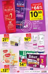 Gazetka promocyjna Intermarche - Gazetka - ważna od 24.08 do 24.08.2022 - strona 33 - produkty: Krem do twarzy, Elseve, Papier, Velvet, Ręcznik, Rolki, Huggies, Szampon, Dzieci, Lirene