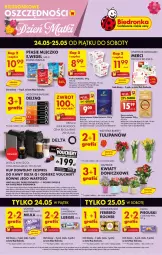 Gazetka promocyjna Biedronka - Gazetka - ważna od 25.05 do 25.05.2024 - strona 1 - produkty: Tchibo, Lubisie, Ciastka, Gra, Tulipan, Rama, Praliny, Kawa mielona, Kawa, Raffaello, Dell, Mleczko, Robot, Ptasie mleczko, Bukiet, Ferrero, Lavazza, E. Wedel, Merci, Milka, Fa