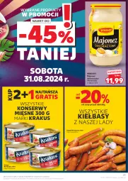 Gazetka promocyjna Kaufland - Gazetka tygodnia - Gazetka - ważna od 04.09 do 04.09.2024 - strona 21 - produkty: Majonez, Krakus, Ser, Gra, Winiary, Waga