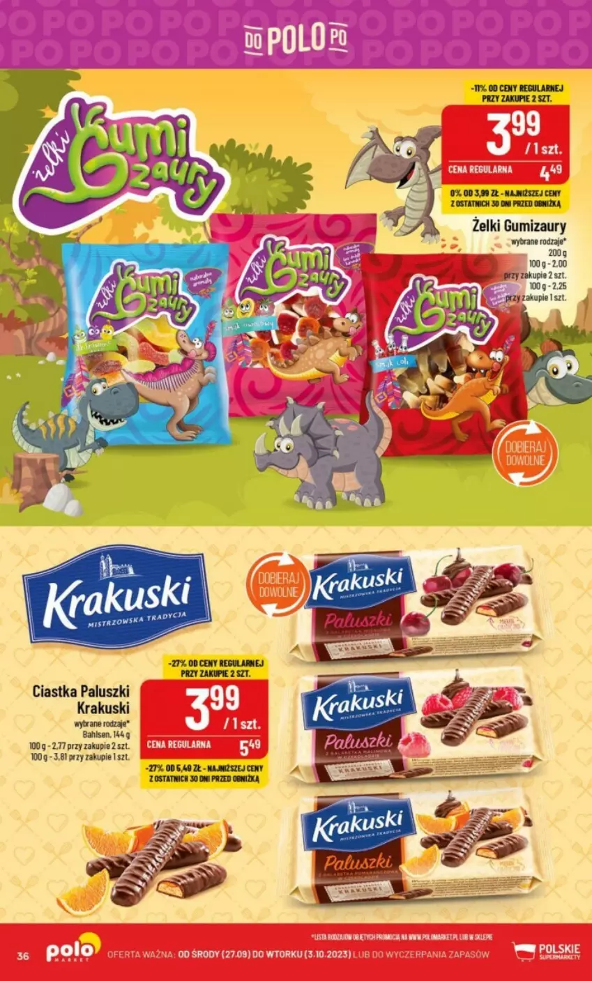 Gazetka promocyjna PoloMarket - ważna 27.09 do 03.10.2023 - strona 30 - produkty: Ciastka, Krakus, Krakuski