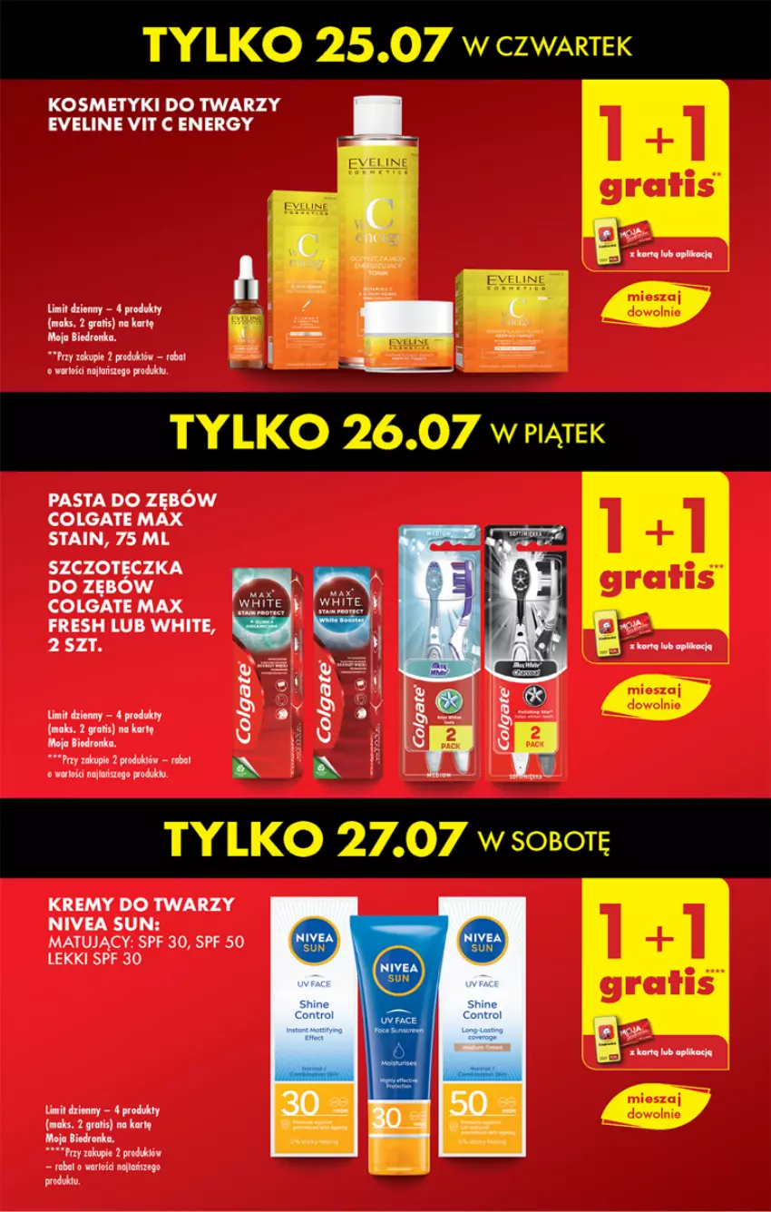 Gazetka promocyjna Biedronka - Od czwartku - ważna 25.07 do 31.07.2024 - strona 13 - produkty: Colgate, Eveline, Fa, Gra, LG, Nivea, Pasta do zębów, Szczoteczka, Szczoteczka do zębów