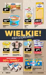 Gazetka promocyjna Netto - Od Czwartku - Gazetka - ważna od 23.08 do 23.08.2025 - strona 8 - produkty: Cheddar, Deser mleczny, Top, Ser, Gin, Danone, Piątnica, Zott, Jogurt, Actimel, Mascarpone, Warka, Napój jogurtowy, Smalec, Deser, POLMLEK, Gouda, Flora, Napój, Kinder, Monte