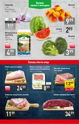 Gazetka promocyjna Stokrotka - Supermarket - Gazetka - ważna od 22.06 do 22.06.2022 - strona 5 - produkty: Mięso mielone z szynki, Mięso mielone, Czosnek, Filet z piersi indyka, Udziec wołowy, Boczek, Arbuz, Mięso, Boczek wieprzowy