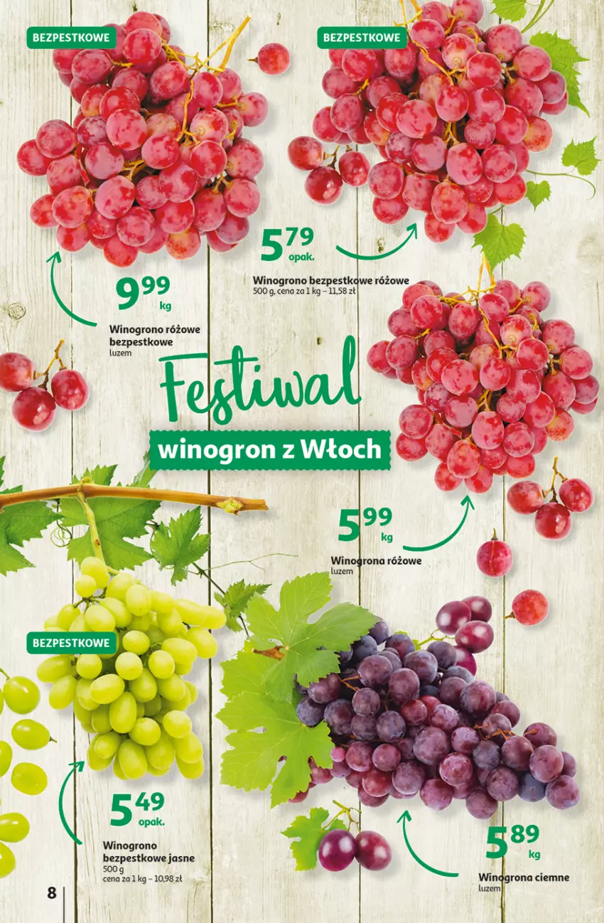 Gazetka promocyjna Auchan - Gazetka przeNISKIE CENY – przeWybór z MAXI PAKAMI Supermarkety - ważna 15.09 do 21.09.2022 - strona 8 - produkty: Wino