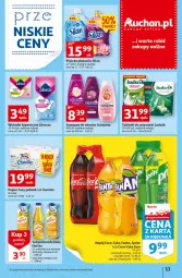 Gazetka promocyjna Auchan - Gazetka przeNISKIE CENY – przeWybór z MAXI PAKAMI Supermarkety - Gazetka - ważna od 21.09 do 21.09.2022 - strona 11 - produkty: Sok pomarańczowy, Ludwik, Sok, Gin, Papier, Tablet, Coca-Cola, Silan, Płyn do płukania, Schauma, Szampon, Foxy, Fanta, Zmywarki, Wkładki, Sprite, Napój, Tabletki do zmywarki, Hortex, Fa