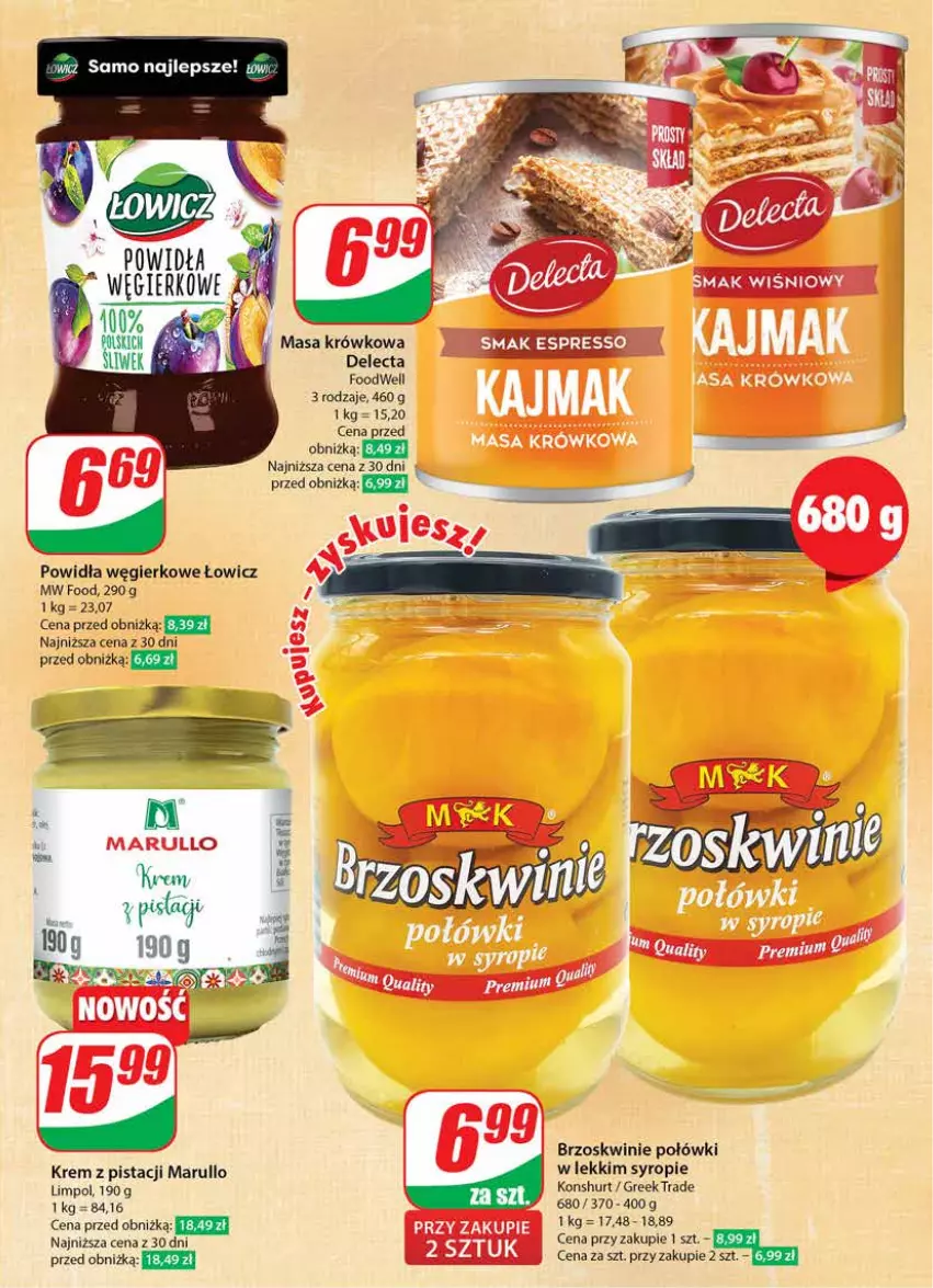 Gazetka promocyjna Dino - Gazetka 26 / 2024 - ważna 26.06 do 02.07.2024 - strona 13 - produkty: Brzoskwinie, Delecta, Masa krówkowa, Top