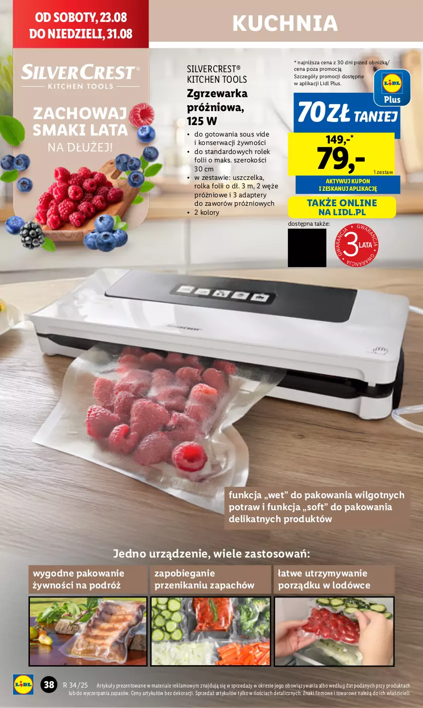 Gazetka promocyjna Lidl - GAZETKA - ważna 18.08 do 23.08.2025 - strona 40 - produkty: Bieganie, Kuchnia, LG, Por, Ser, Silvercrest, Warka