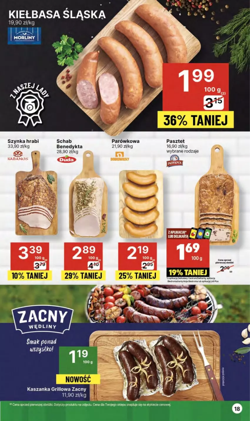 Gazetka promocyjna Delikatesy Centrum - NOWA GAZETKA Delikatesy Centrum od 6 czerwca! 6-12.06.2024 - ważna 06.06 do 12.06.2024 - strona 18 - produkty: Grill, Kasza, Kaszanka, Kiełbasa, Kiełbasa śląska, Orka, Pasztet, Rum, Szynka