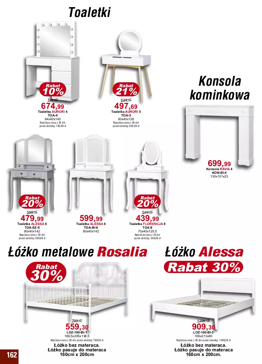 Gazetka promocyjna Bodzio - ważna 01.01 do 31.03.2024 - strona 162 - produkty: Konsola, Materac, Tera, Toaletka