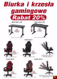 Gazetka promocyjna Bodzio - Gazetka - ważna od 31.03 do 31.03.2024 - strona 115 - produkty: Biurka, Biurko, Krzesło