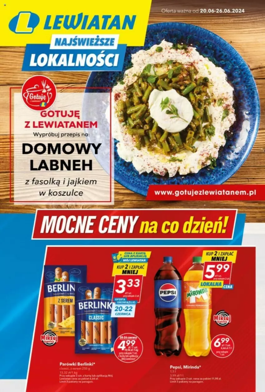 Gazetka promocyjna Lewiatan - ważna 20.06 do 26.06.2024 - strona 1 - produkty: Fa, Kosz