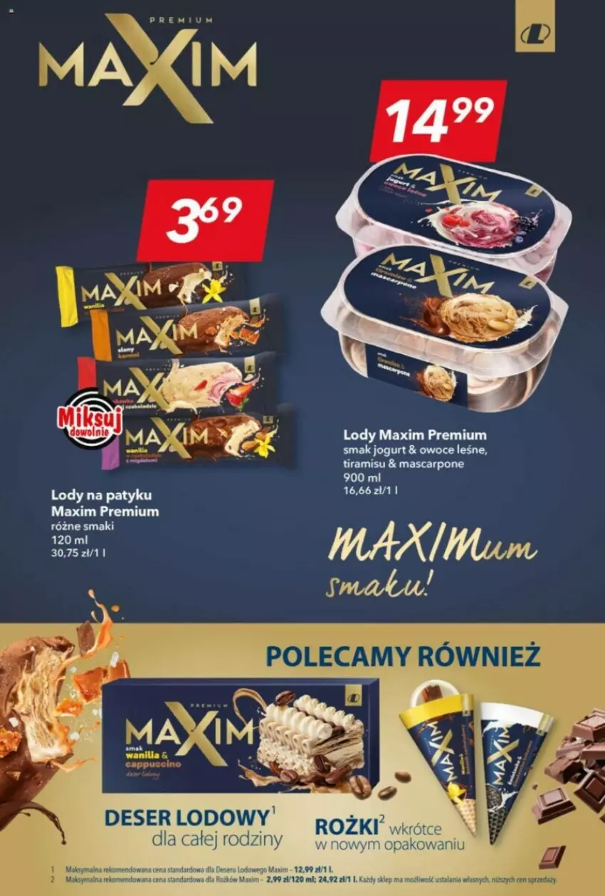 Gazetka promocyjna Lewiatan - ważna 20.06 do 26.06.2024 - strona 13 - produkty: Deser, HP, Jogurt, LANA, Lody, Owoce, Ser