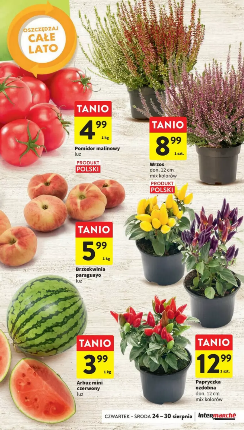 Gazetka promocyjna Intermarche - ważna 24.08 do 30.08.2023 - strona 40 - produkty: Arbuz, Pomidor malinowy