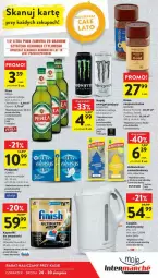 Gazetka promocyjna Intermarche - Gazetka - ważna od 30.08 do 30.08.2023 - strona 38 - produkty: Piwo, Kawa rozpuszczalna, Por, BIC, Finish, Czajnik elektryczny, Czajnik, Kawa, Perła, Always, Podpaski, Mocca Fix Gold, Zmywarki, Woseba, Napój