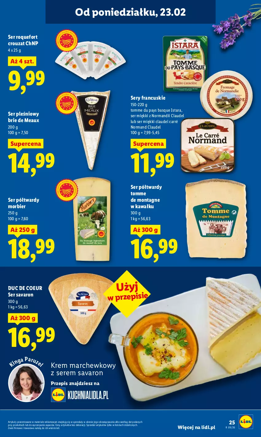 Gazetka promocyjna Lidl - Oferta ważna od 23.02 do 25.02 - ważna 23.02 do 25.02.2026 - strona 25 - produkty: Brie, Kawa, Roquefort, Ser, Ser pleśniowy