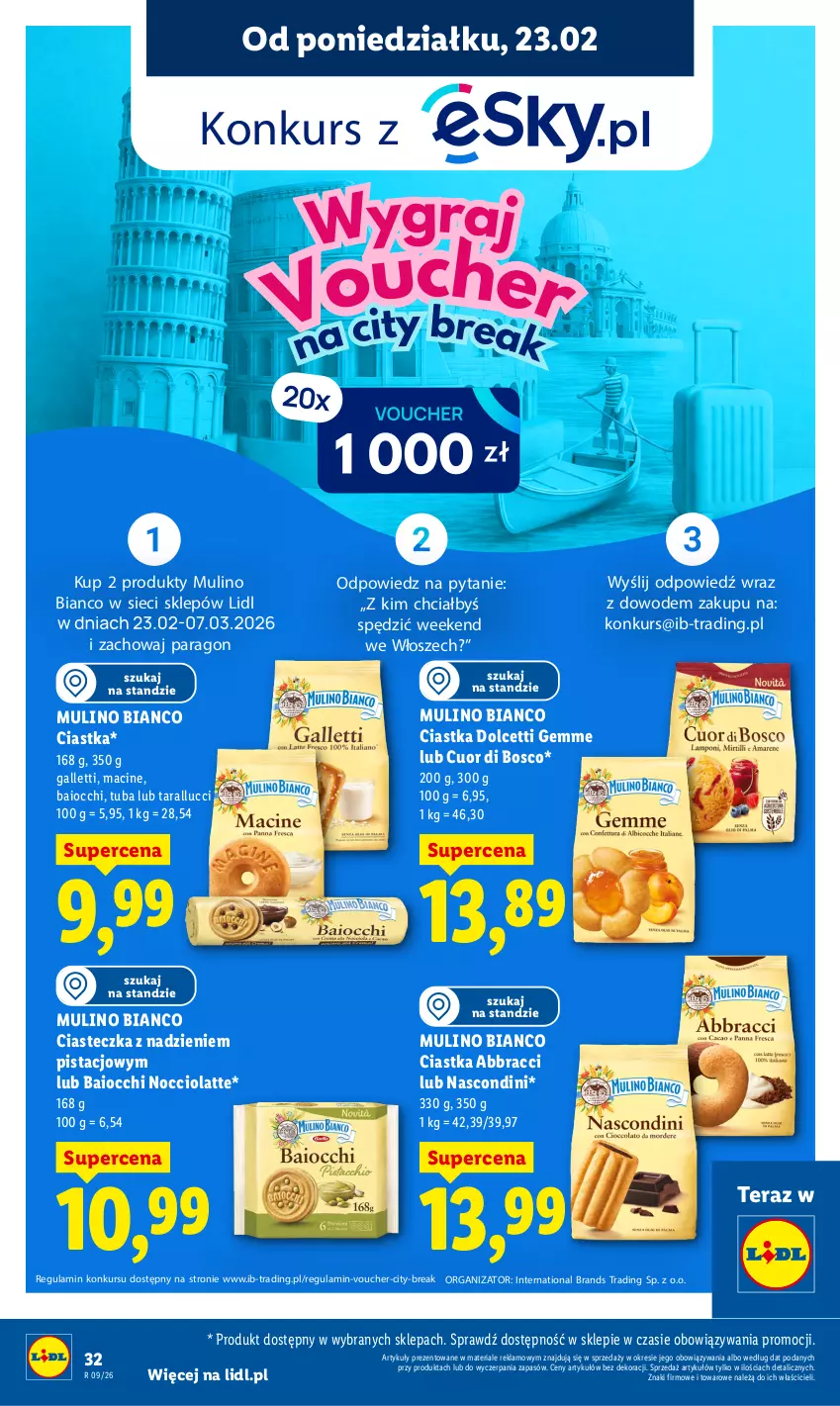 Gazetka promocyjna Lidl - Oferta ważna od 23.02 do 25.02 - ważna 23.02 do 25.02.2026 - strona 32 - produkty: Ciastka, Tera