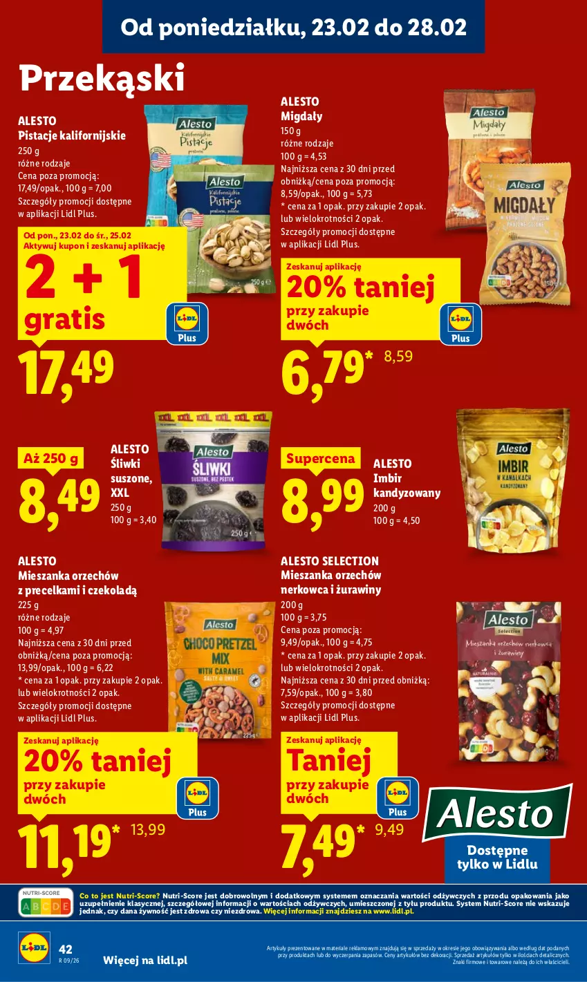 Gazetka promocyjna Lidl - Oferta ważna od 23.02 do 25.02 - ważna 23.02 do 25.02.2026 - strona 42 - produkty: Gra, Imbir, Migdały, Pistacje