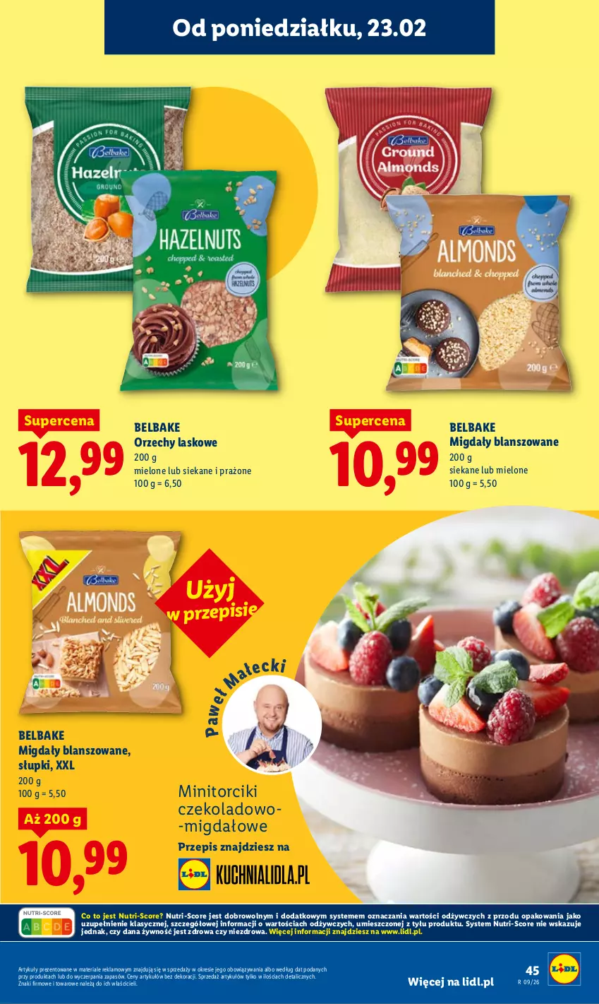 Gazetka promocyjna Lidl - Oferta ważna od 23.02 do 25.02 - ważna 23.02 do 25.02.2026 - strona 45 - produkty: Migdały