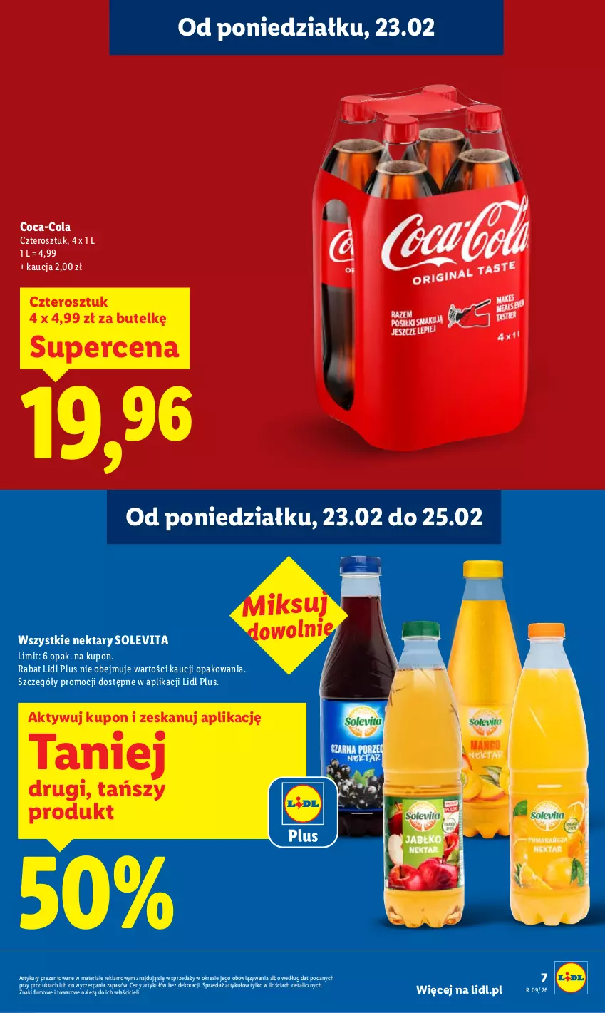 Gazetka promocyjna Lidl - Oferta ważna od 23.02 do 25.02 - ważna 23.02 do 25.02.2026 - strona 7 - produkty: Coca-Cola, Nektar