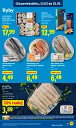 Gazetka promocyjna Lidl - Oferta ważna od 23.02 do 25.02 - Gazetka - ważna od 25.02 do 25.02.2026 - strona 21 - produkty: Kawa, Tusz, Pieprz, Sushi, Mintaj, Sandacz