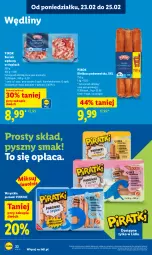 Gazetka promocyjna Lidl - Oferta ważna od 23.02 do 25.02 - Gazetka - ważna od 25.02 do 25.02.2026 - strona 22 - produkty: Parówki, Kiełbasa podwawelska, Wawel, PIKOK, Boczek, Kiełbasa