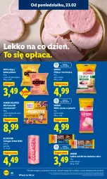 Gazetka promocyjna Lidl - Oferta ważna od 23.02 do 25.02 - Gazetka - ważna od 25.02 do 25.02.2026 - strona 40 - produkty: Ketchup, Ser, Ryż, Chipsy, Wafle, Tonik, Sonko, Baton