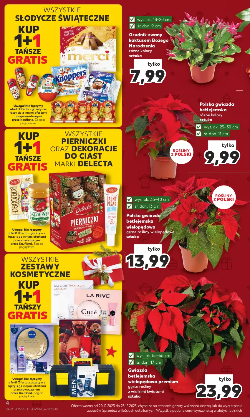 Gazetka promocyjna Kaufland - Gazetka tygodnia - ważna 20.12 do 27.12.2023 - strona 4 - produkty: Delecta, Gra, Gwiazda, Kaktus, Waga
