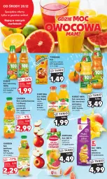 Gazetka promocyjna Kaufland - Gazetka tygodnia - Gazetka - ważna od 27.12 do 27.12.2023 - strona 70 - produkty: Sok, Por, Napoje, Fortuna, Sok jabłkowy, Tymbark, Kubuś, Napój, Grejpfrut