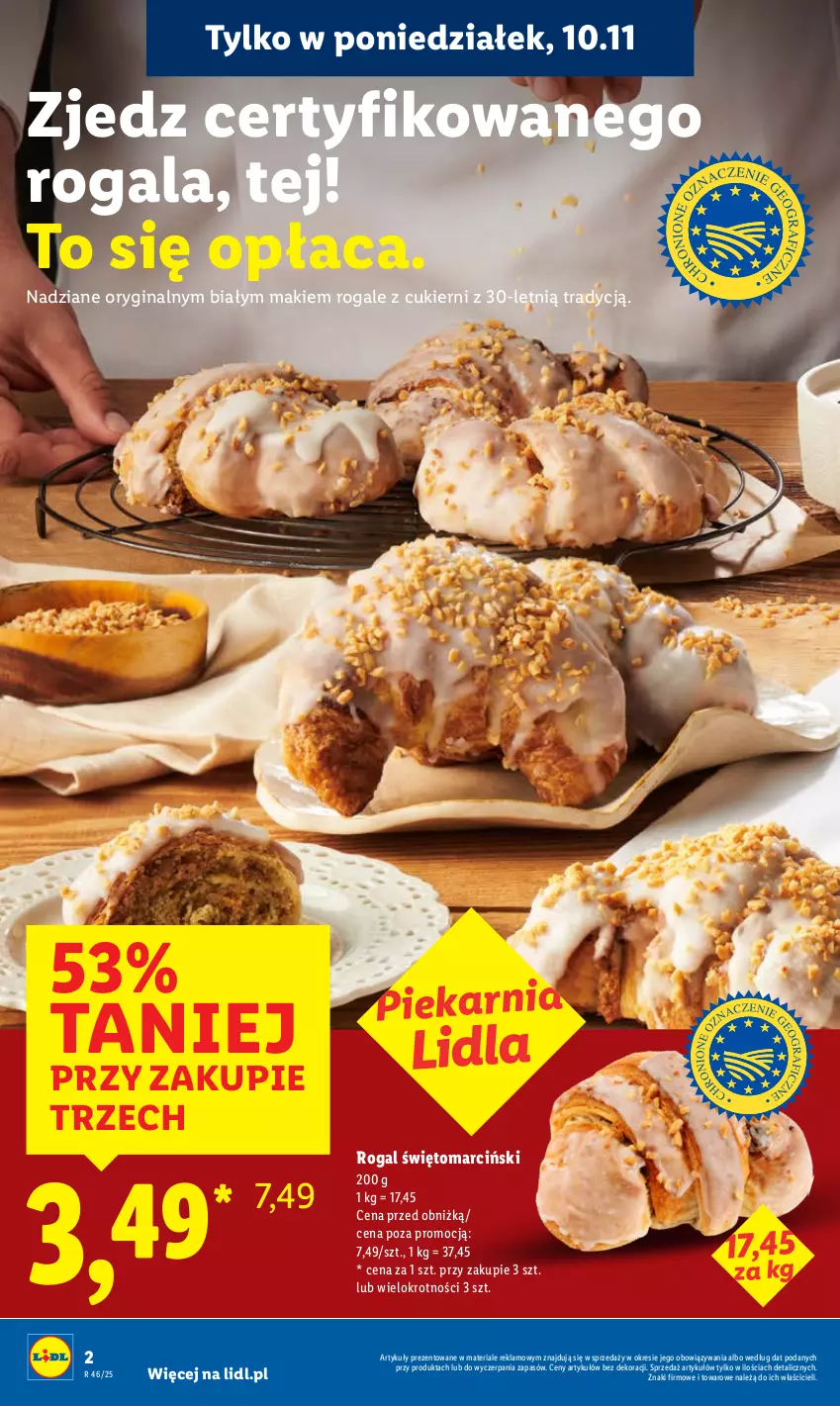 Gazetka promocyjna Lidl - GAZETKA - ważna 10.11 do 12.11.2025 - strona 2 - produkty: Cukier, Gala, Gin, Rogal