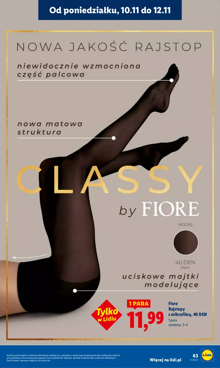 Gazetka promocyjna Lidl - GAZETKA - ważna 10.11 do 12.11.2025 - strona 65 - produkty: Rajstopy, Top