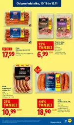 Gazetka promocyjna Lidl - GAZETKA - Gazetka - ważna od 12.11 do 12.11.2025 - strona 21 - produkty: Kindziuk, PIKOK, Pieprz, Frankfurterki, Kabanos, Kiełbasa, Kiełbasa śląska
