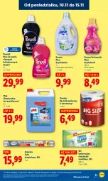 Gazetka promocyjna Lidl - GAZETKA - Gazetka - ważna od 12.11 do 12.11.2025 - strona 33 - produkty: Płyn do prania, Papier, Perfum, Płyn do płukania, Ręcznik, Chusteczki, Perwoll, Płyn do spryskiwaczy, Flora, Folia aluminiowa