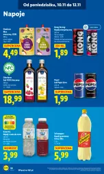 Gazetka promocyjna Lidl - GAZETKA - Gazetka - ważna od 12.11 do 12.11.2025 - strona 58 - produkty: Sok, Mus, Napój energetyczny, Oleofarm, Napoje, Wazon, Pepsi, Schweppes, Napój gazowany, Napój, Oleo, Fa