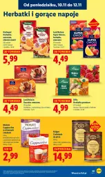 Gazetka promocyjna Lidl - GAZETKA - Gazetka - ważna od 12.11 do 12.11.2025 - strona 61 - produkty: Torebka, Napoje, Czekolada, Miód, Owoce, Cappuccino, Herbapol, Imbir